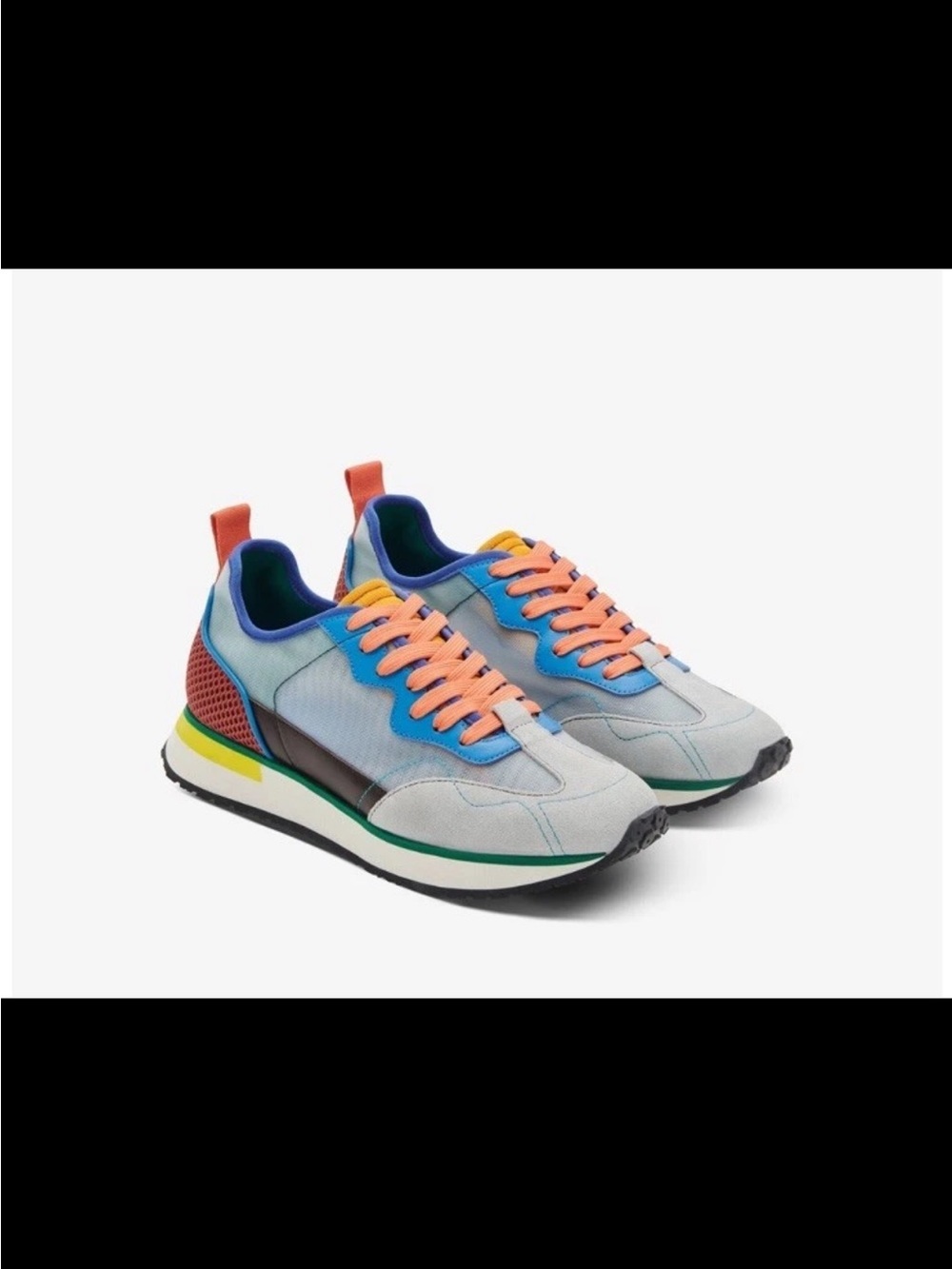 Greats Men’s Sneaker Color blocked Lace up 👟 Ice/ Cobalt Size: 11 1/2 NWOT 🏷️